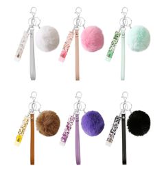 Card Grabber For Long Nails Acrylic Debit Bank Cards Grabbers Key chain Women ATM Pom Poms Ball and Plastic Clip3621889