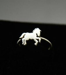 Simple Fashion Silver Colour Horse Rings For Women Men Trendy Female Male Jewellery Punk Party Accessories Gifts Cluster67860719622781