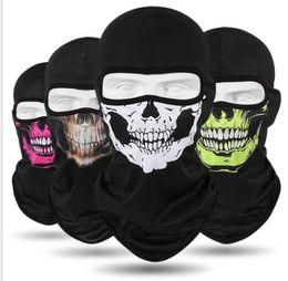 Halloween Cosplay Bicycle Ski Skull paintball mask full Face camo Masks Ghost Scarf Bandana Warmer Party headband Magic Turban bal6511652