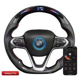 100% Carbon Fibre Steering Wheel for BMW I8 LED Performance Car Styling