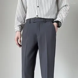 Men's Suits Fashion Men Dress Suit Pants Plus Size Office Business Social Korean Casual Trousers Brand Elegant Formal Mens Clothing