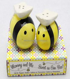 20sets Mommy And Me Sweet As Can Bee Honeybee Salt and Pepper Shakers Baby Shower Favours Gift Wedding Party1181418