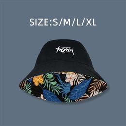 Big Size Bucket Hats Plus Size Hat Double Side Wear Hawaii Korean Sun Hat Beach Sun Hat Outdoor Panama Caps Bucket Cap For Men 2201375880