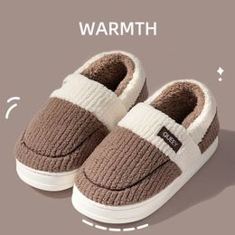 Slippers Winter Home cotton mop Men Indoor Outdoor Wear Soft Thick Cover heel PVC Nonslip Warm Cute Simplicity Design Fashion 231212