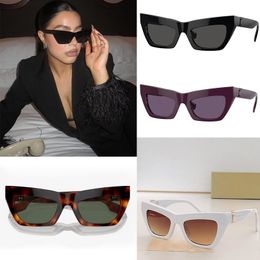 Womens Luxury Cat Eye Sunglasses Fashion Letter Mirror Leg Mirror High Quality Resin Lens UV400 Resistant Sunglasses with protect case BE4405