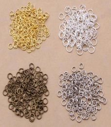 1000 Pieceslot 5mm Open Jump Rings Jewellery DIY Findings for Choker Necklaces Bracelet Making 4 Colour Selects Dia 07 mm7404408