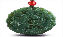 New fashion design independent natural genuine Hetian jade jade dragon brand dragon jade pendant of lovers7036032
