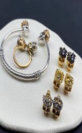 New designed crown Skull women039s open Bracelet sexy vintage brass 18K Gold plated Luxury ladies bangle AMQ10K4191899