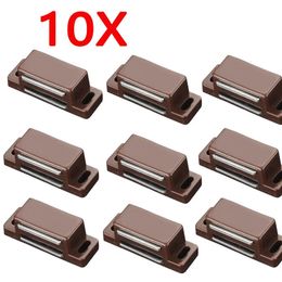 Door Catches Closers 10 Sets Strong Magnetic Closer Cabinet Catch Magnet Suction Bar Silence Nonflapping Cupboard Wardrobe 231212