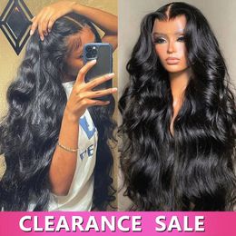 Synthetic Wigs Body Wave Lace Front Wig 13x4 13x6 30 32 34 36 38 Inch 4x4 Lace Closure Wig Gluless Transparent Human Hair Lace Frontal Wig Sale 231211