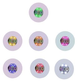 Mats Pads 5PCS Mini Glow LED Bottle Light Stickers Waterproof Luminescent Coasters Festival Night Club Bar Party Decoration1725911