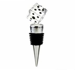LasVegas Themed Crystal Dice Wine Bottle Stopper Event Party Supplies Wedding Bridal Shower Favors8601576