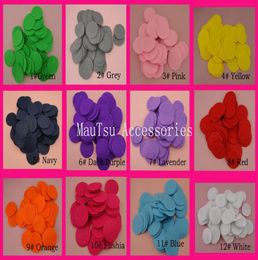 500PCS 40cm Assorted Colours Round felt pads appliques for DIY flower Jewellery ornaments15inches nonwoven circles patches9966226