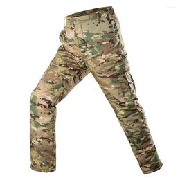 Men's Pants Men Winter Camou Tactical Cotton Padded Cargo Military Army Combat Trousers Outdoor Hiking Training Soft Jogger Pant