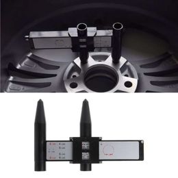 New Wheel Rim Bolt Pattern Sliding PCD Measuring Tool Gauge Ruler 8 Holes PCD Ruler Lugs Hub Pitch Measurement Tool