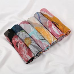 Fashion Women Viscose Scarf Floral Voile Muslim Hijab Shawls Wraps Female Foulards Echarpe Pashmina Bufanda 180*85cm