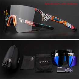 Outdoor Eyewear Men's P ochromic Sunglasses UV400 Sports MTB Road Cycling Glasses Men Women Gafas Ciclismo Hombre 231212