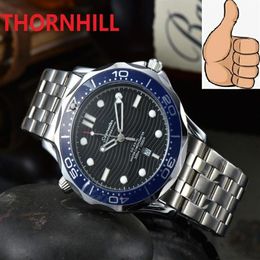 high quality full functional watches 42mm japan quartz movement men watch waterproof stainless steel Bracelet resistant Sapphire G175m