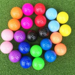 Golf Balls Golf Sport Balls Rubber Elastic Game Park Indoor Home Goods Supplies Clubs Soft Gym Practise Training Coloured Item Accessory 231213