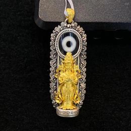 Pendant Necklaces 2023 Xizang Tianzhu Zajilam God Of Wealth Is About 45mm Long And 16 Eyes In Diameter