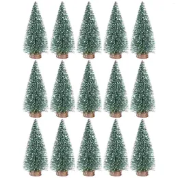 Christmas Decorations Mini Tree Xmas Decor Tabletop Decorative Small Pine Party Desktop Crafts Gifts