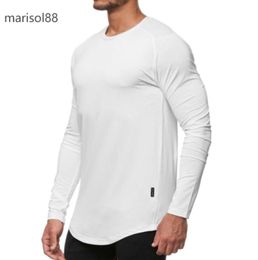 lu Men Yoga Outfit Sports Long Sleeve T-shirt Mens Sport Style Tight Training Fitness Clothes Elastic Quick Dry Wear T6897