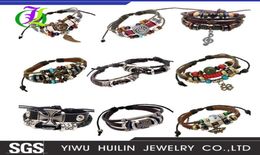 whole JTHY005 Yiwu Huilin Jewelry Multilayer beads of beaded cat eye stone riveted music symbol accessories handwoven punk b1835811