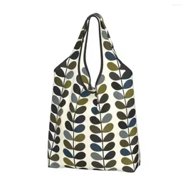 Shopping Bags Reusable Orla Kiely Floral For Groceries Foldable Flower Abstract Grocery Washable Large Tote