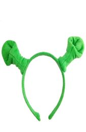 Halloween Children Adult Show Hair Hoop Shrek Hairpin Ears Headband Head Circle Party Costume Item Masquerade Party Supplies 300pc6011516