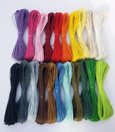 400yard lot 15mm 28 Colours Waxed Cotton CordRopeStringNecklace and Bracelet CordBeading String CordJewelry Making DIY Cord7657364