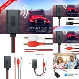 New Bluetooth Car Kit Car Wireless Bluetooth Receiver Module AUX Adapter HIFI Sound Music Audio Stereo Receiver For 2RCA Interface Audio Line