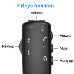 زر عجلات القيادة التلقائي الجديدة الأخرى 7 مفاتيح التحكم عن بُعد لراديو السيارة Android DVD GPS Multimedia Meading Unitional Universal