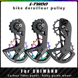 Bike Derailleurs LTWOO UT Bicycle Ceramic Bearing Carbon Fibre Pulley Wheel Set Rear Guide For 105 Ultegra DURA ACE SRAM 231212