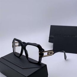 Square Eyeglasses Frame for Men 623 Black Gold Full Rim Optical Frame 57mm gafas de sol Fashion Sunglasses Glasses Frames Eyewear 2392