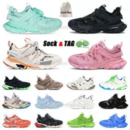 Track 3 sneaker designer women men casual shoes Paris 3 trainers triple white black pink grey beige orange blue platform tracks 3 mens 18ss plate-forme sports sneakers