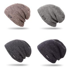 Winter Popular Handmade Multi Colours Woollen Yarn Resistance Cold Beanie Cap for Mens Gift1834376