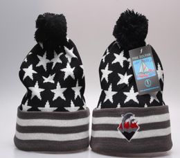 Whole Pink Dolphin Beanie Hats with pom winter warm hip hop headwear sport outdoors knitted wool caps for women 3739891