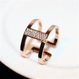 Vintage Finger Rings 18K Gold Plated Fashion Wedding Party Ring For Women Punk Zircon Charms Rings Costume Accessories Bijoux289t