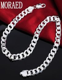 Chains 925 Sterling Silver 18202224262830 Inch 12MM Full Sideways Cuba Chain Necklace For Women Man Trendy Jewelry Gift7462047