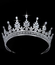 Crown HADIYANA Romance Magnificent Women Wedding Bride Hair Accessories Cubic Zirconia Jewelry BC5693 Couronne De Mariage4652686