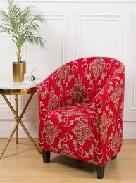 club chair cover small sofa skins protector single seat 1seater arm slips for dining room floral printed 2202223940388