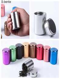 1pcs New Small Metal Aluminum Sealed Portable Travel Caddy Airtight Smell Proof Container Stash Jar LWW90276262666