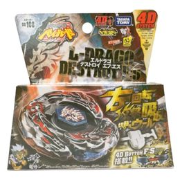 4D Beyblades Tomy Beyblade Metal Battle Fusion Top BB108 L- DRAGO DESTROY F S 4D SISTEM WITH Light Launcher 231212