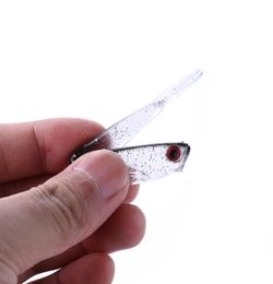 Soft Rubber Plastic Artificial likelife fish Bait 10cm 36g Freshwater Sticks shad Laser fishing lure5233929