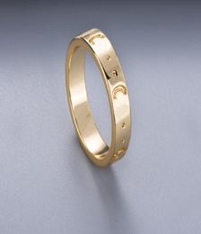 Have stamp Couple Ring Personality gold silver plated for mens and women engagement wedding jewelry lover gift2262900