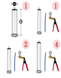 Nxy Sex Pump Toys Penis Extender Vacuum Dick Enlargement Exercise Jj Trainer Erection Male Masturbator with Pressure Gauge Sex for2513887