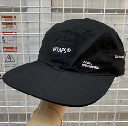 WTAPS Flat Brim Baseball Cap Men Women Embroidery Dad Hat Hip Hop Snapback Trucker Cap Golf Outdoor Adjustable Casual Harajuku T206473197