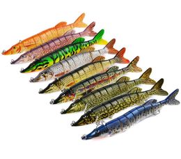 New Saltwater Fishing Big Game Sea Lure 66g 20cm ABS Plastic 8 sections Hard Bait Bass Baits4127504