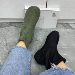 Fashion Women Boots Warm Fur fashion boots Plus Size Casual Flats Boots Antislip Snow Boots Winter Leather size 35-42