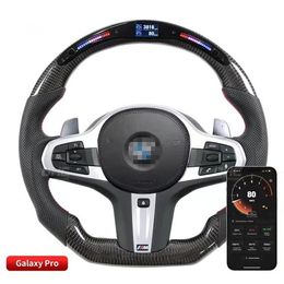 LED Display Carbon Fibre Steering Wheel for BMW G15 G20 G30 G01 G05 G11 F40 1 3 5 7 8 X3 X5 Series